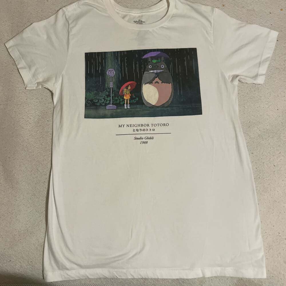 Vintage 90s MY NEIGHBOR TOTORO T-Shirt Studio Ghibli SzL Y2K Anime Japan
